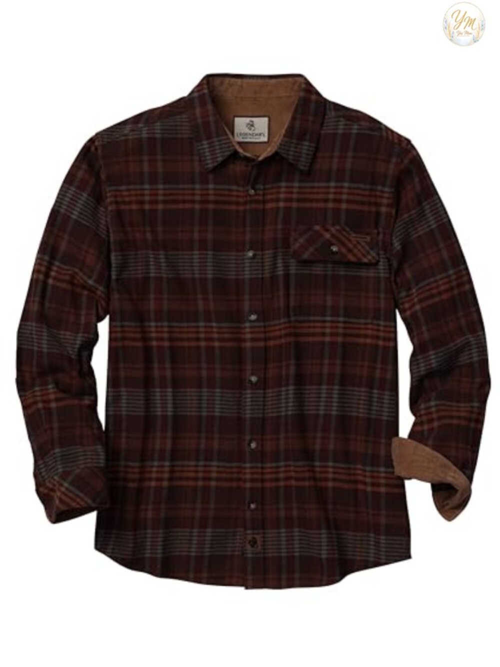 Men's Flannel Long Sleeve Button Down 100% Cotton Casual Shirt